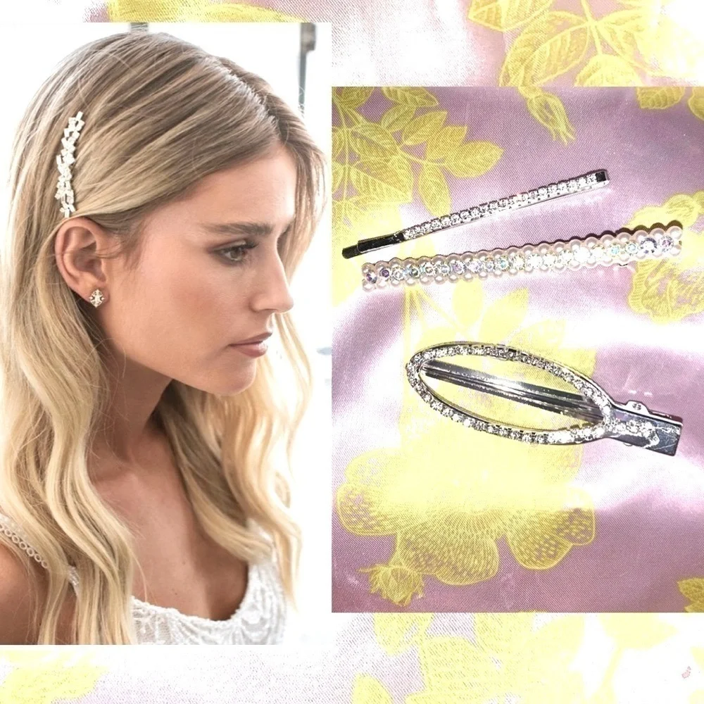 N/A rhinestone hair